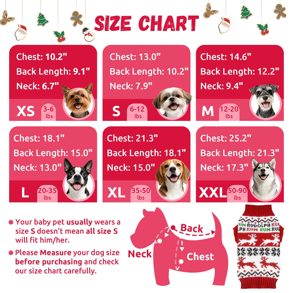 DOGGYZSTYLE uso diario en interior con suéter navideño para perro