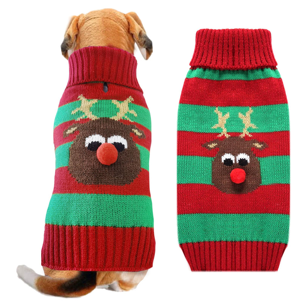 DOGGYZSTYLE suéter navideño para perro, visual frontal, ideal para fiestas navideñas.