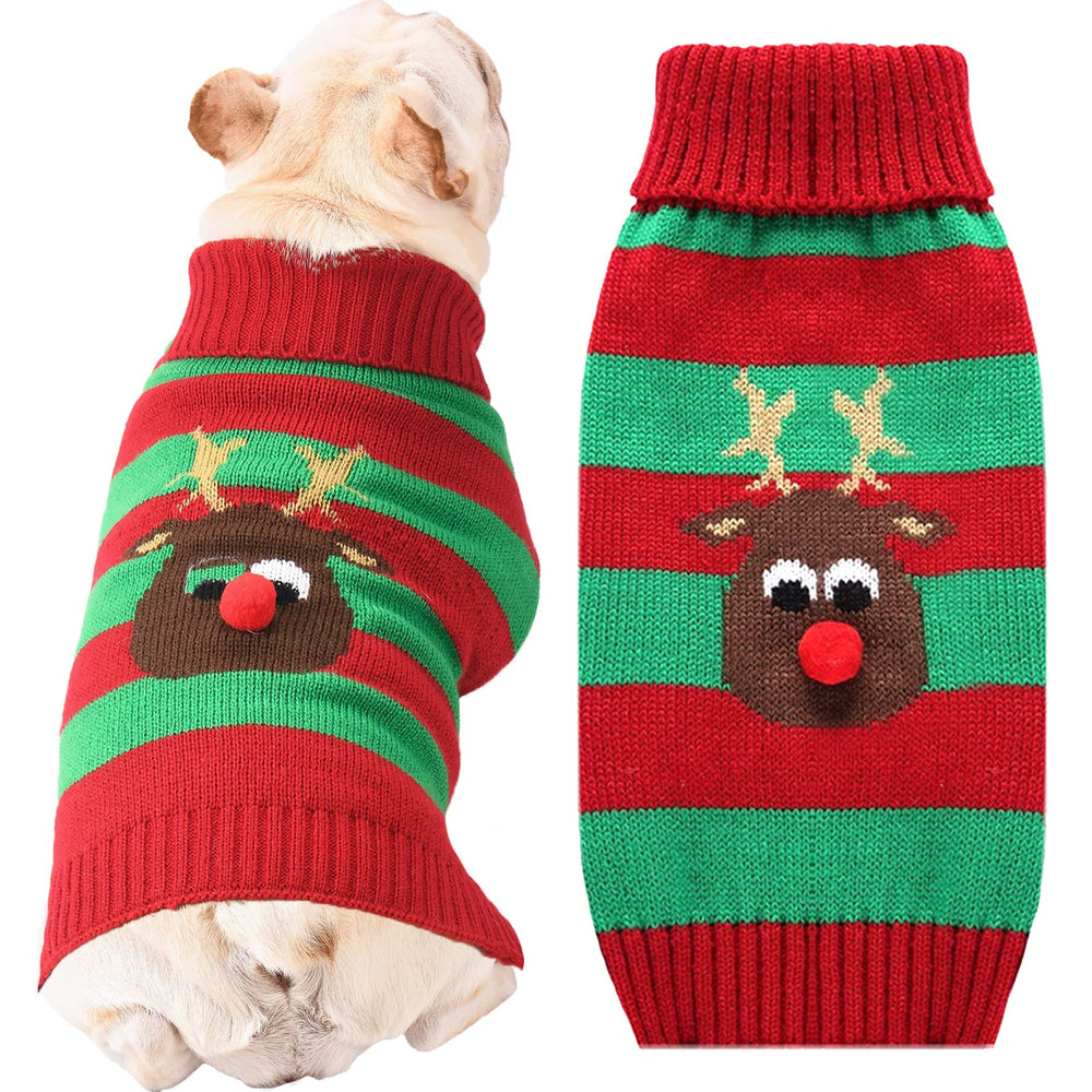 DOGGYZSTYLE suéter navidad Reno: cómodo para fiestas y fotos festivas.