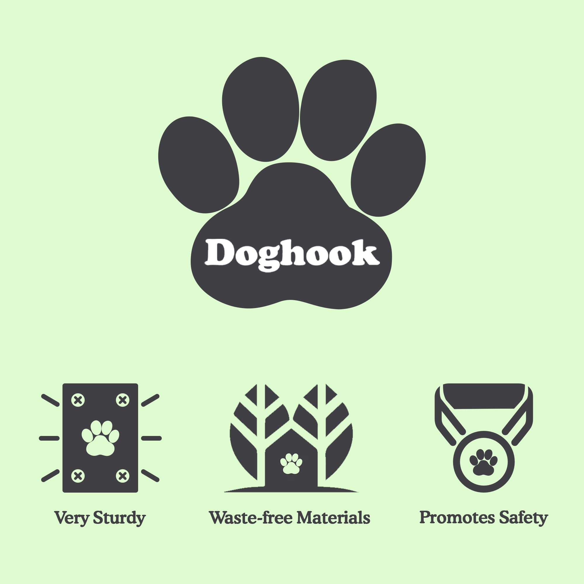 Doghook Canine Hitch: montaje bajo para mayor control de la correa.