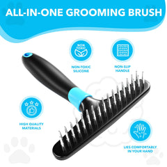 DOGI cepillo con mango ergonómico de silicona para mayor comodidad