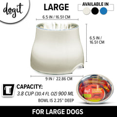 Dogit cuenco elevado, base antideslizante para tomas estables