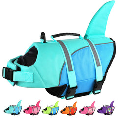Doglay chaleco salvavidas con diseño tiburón para mayor visibilidad en el agua