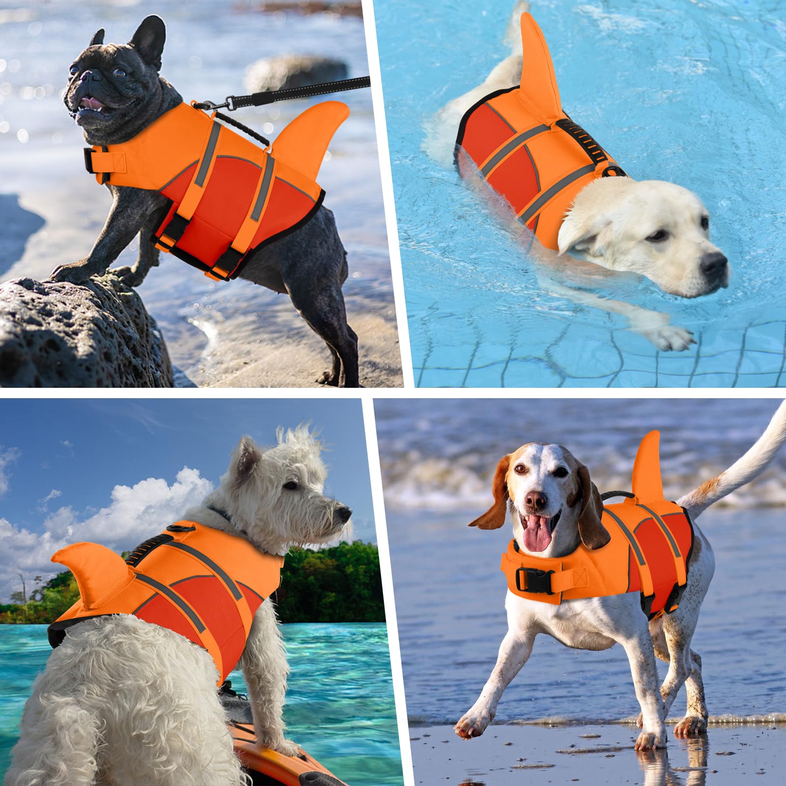 Doglay chaleco salvavidas con flotacion superior ayuda en chapuzones seguros.