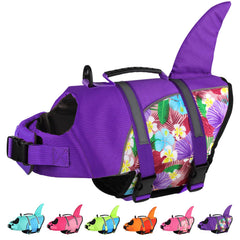 Doglay chaleco salvavidas tiburon, diseño distintivo para identificar rápidamente a tu perro en el agua.