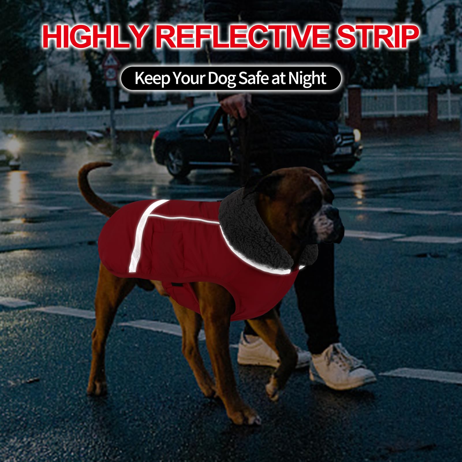 Doglay cremallera-impermeable doble facilita colocación sin enganchar pelo.