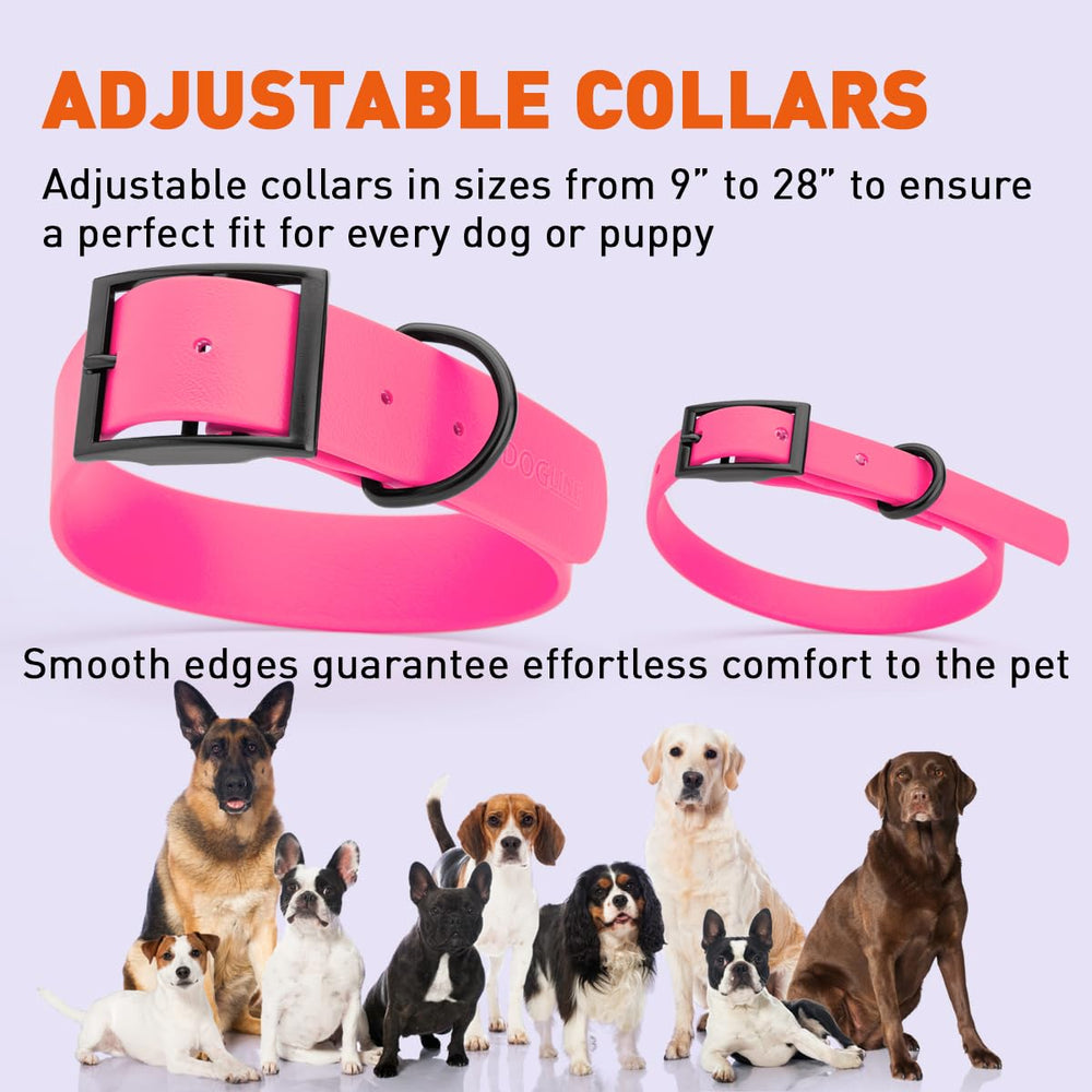 Dogline Biothane Rosa: adecuado para todas las razas y tamaños de perro.