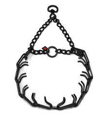Collar prong Dogline negro con giro para control suave