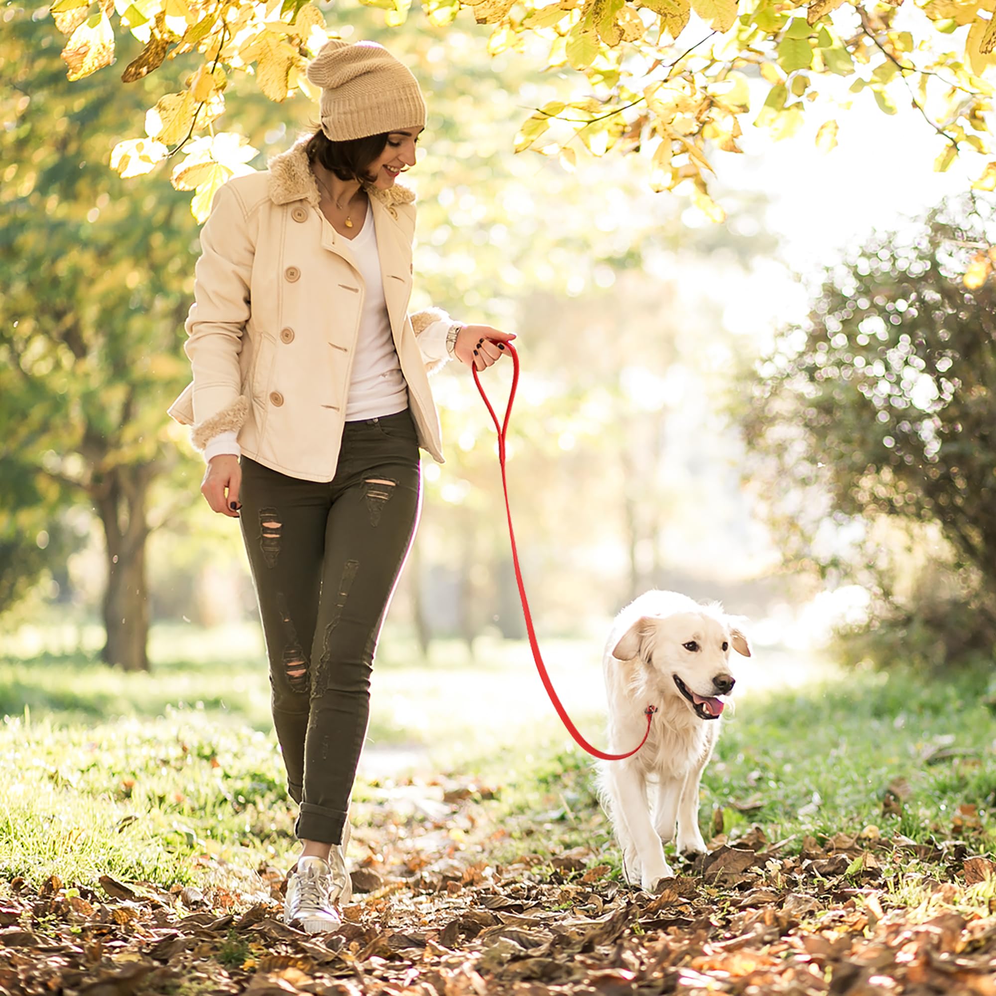 Dogline Slip Biothane con confort, ideal para sesiones largas.