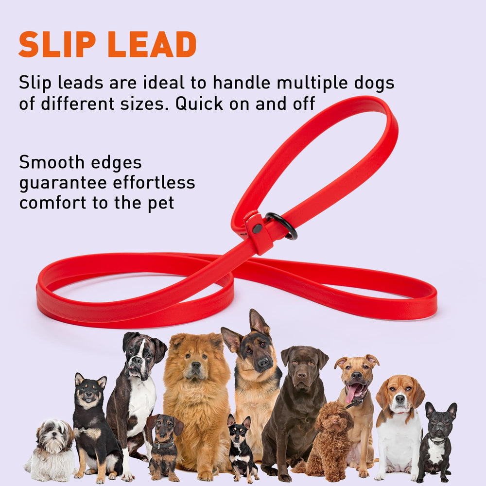 Correa Slip Biothane resistente a desgaste para perros activos.