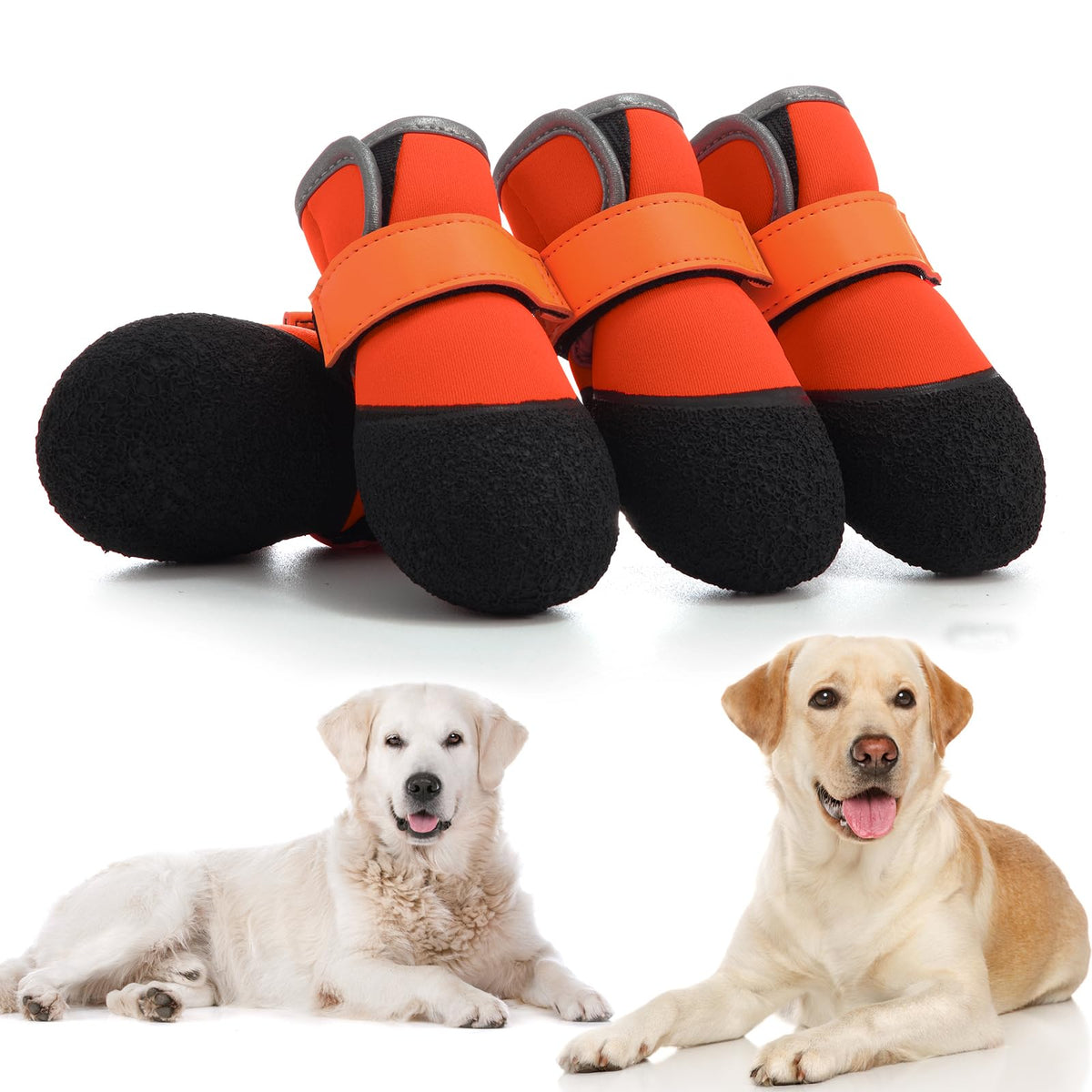 Dogoys botas: suela resistente para nieve y pavimento caliente, tracción segura