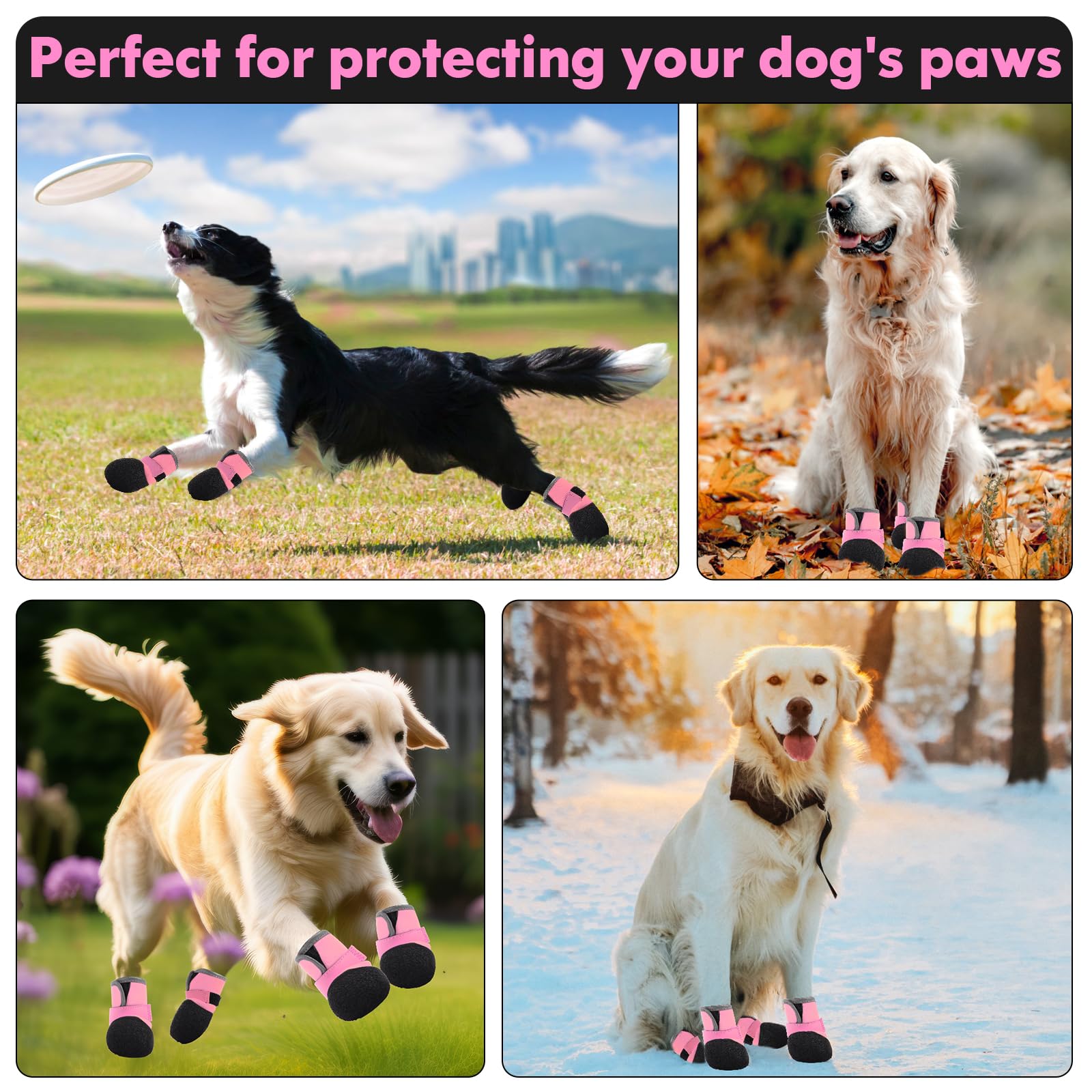 Dogoys zapatos ajustables para perros facilitan ponérselos y ajustar