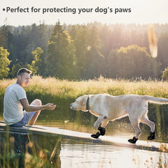 Dogoys Zapatos para Perro: correas ajustables y reflectantes para seguridad nocturna.
