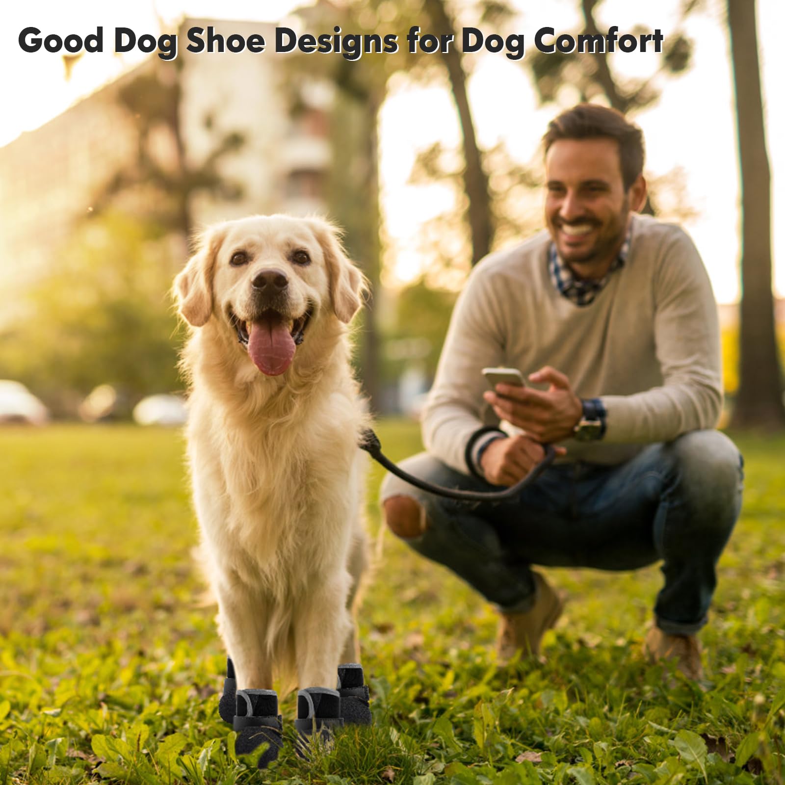 DOGOYS zapatos de tela resistente para perro, fáciles de limpiar tras paseos.