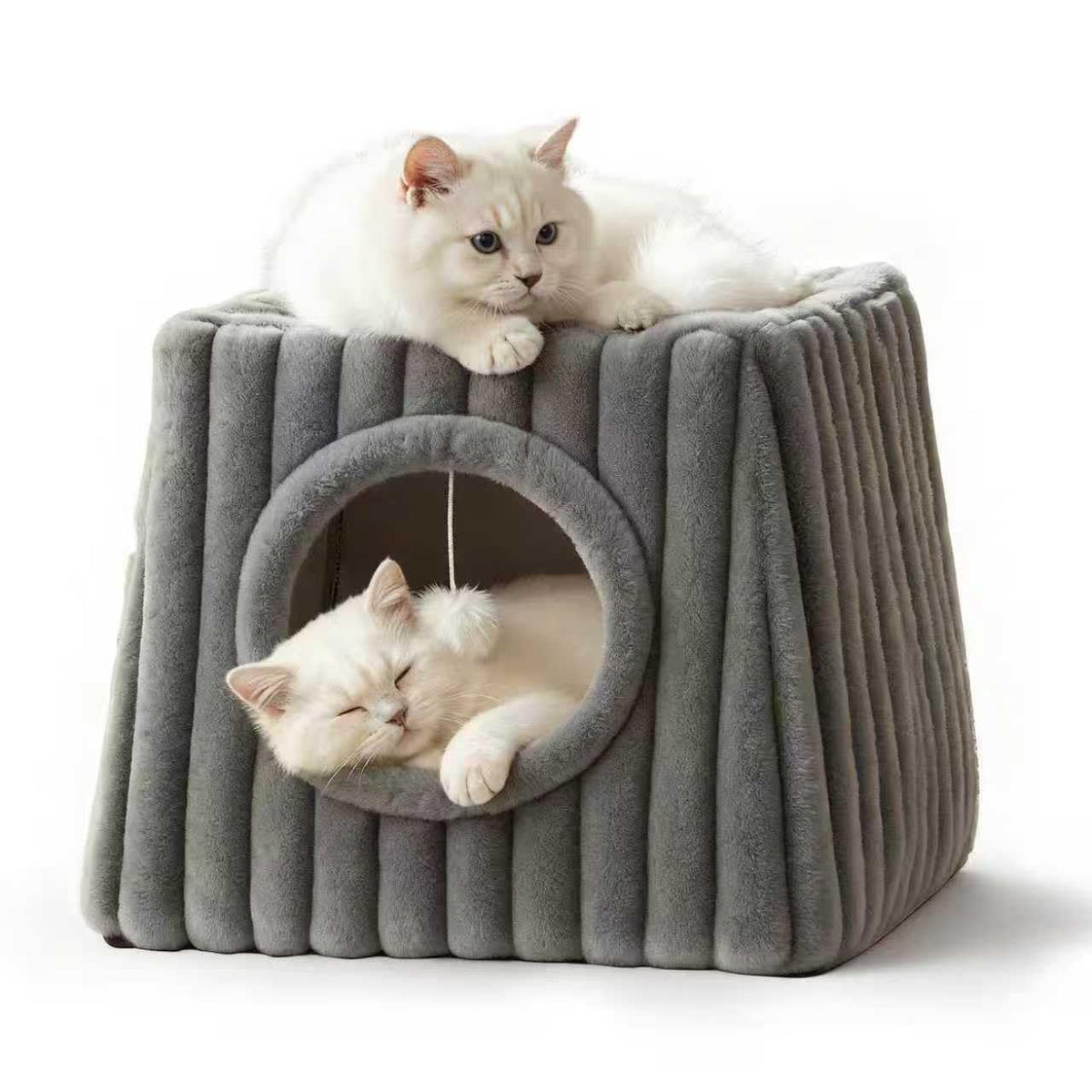 Dogpals casa gato interior grande cama cueva, refugio cómodo para gatos.