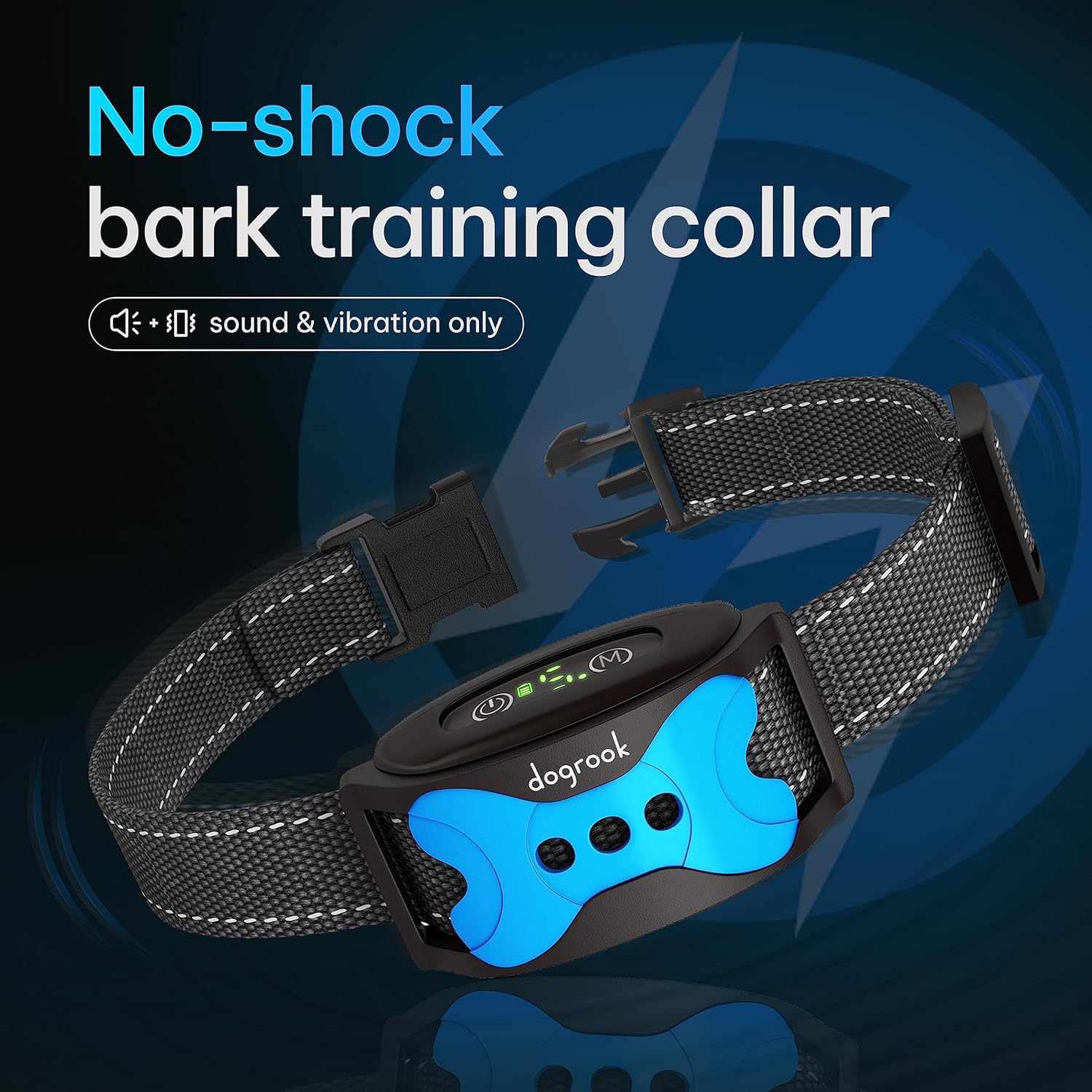 DogRook collar vibra y emite sonido con 7 niveles de aviso