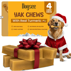 Dogsee Yak Queso Himalayo con Cúrcuma: caja visible, opción limpia para guardar.