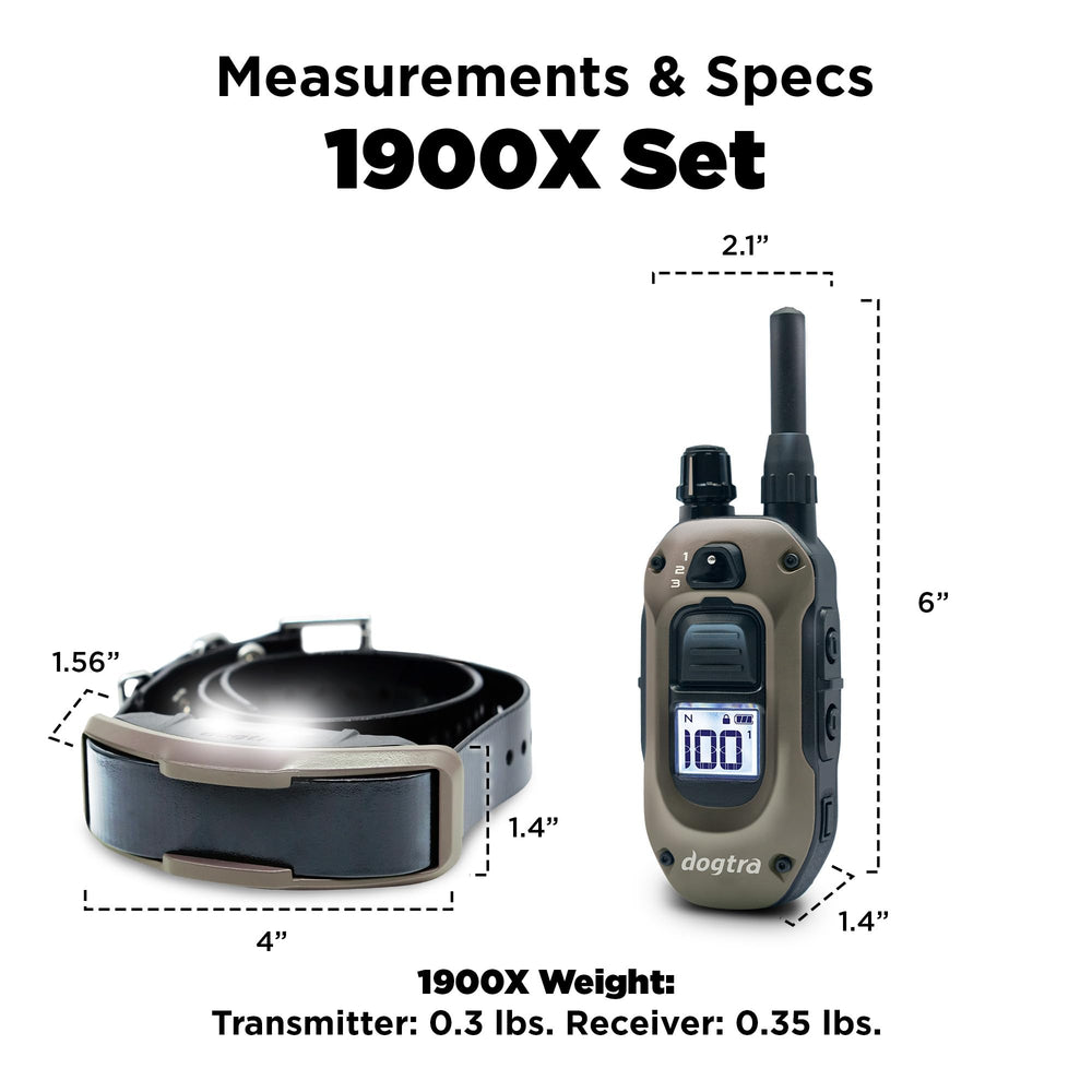Dogtra 1900X resistente al agua IPX9K para uso exterior