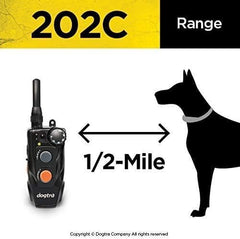 Dogtra 202C: sistema impermeable para uso en campo mojado.