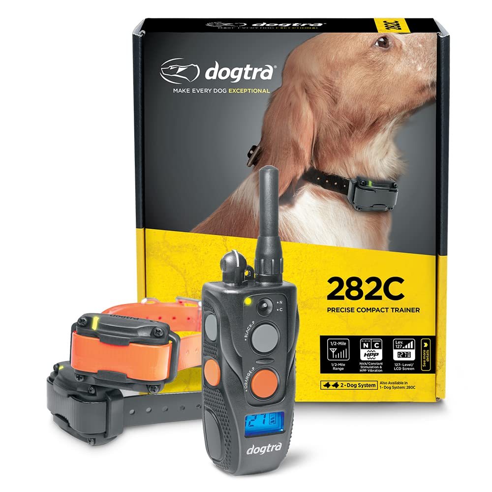 Dogtra 282C con control preciso de 127 niveles y pantalla legible para entrenamiento