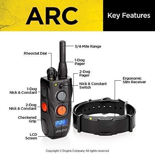 Dogtra ARC Slim, alcance de tres cuartos de milla para control remoto.
