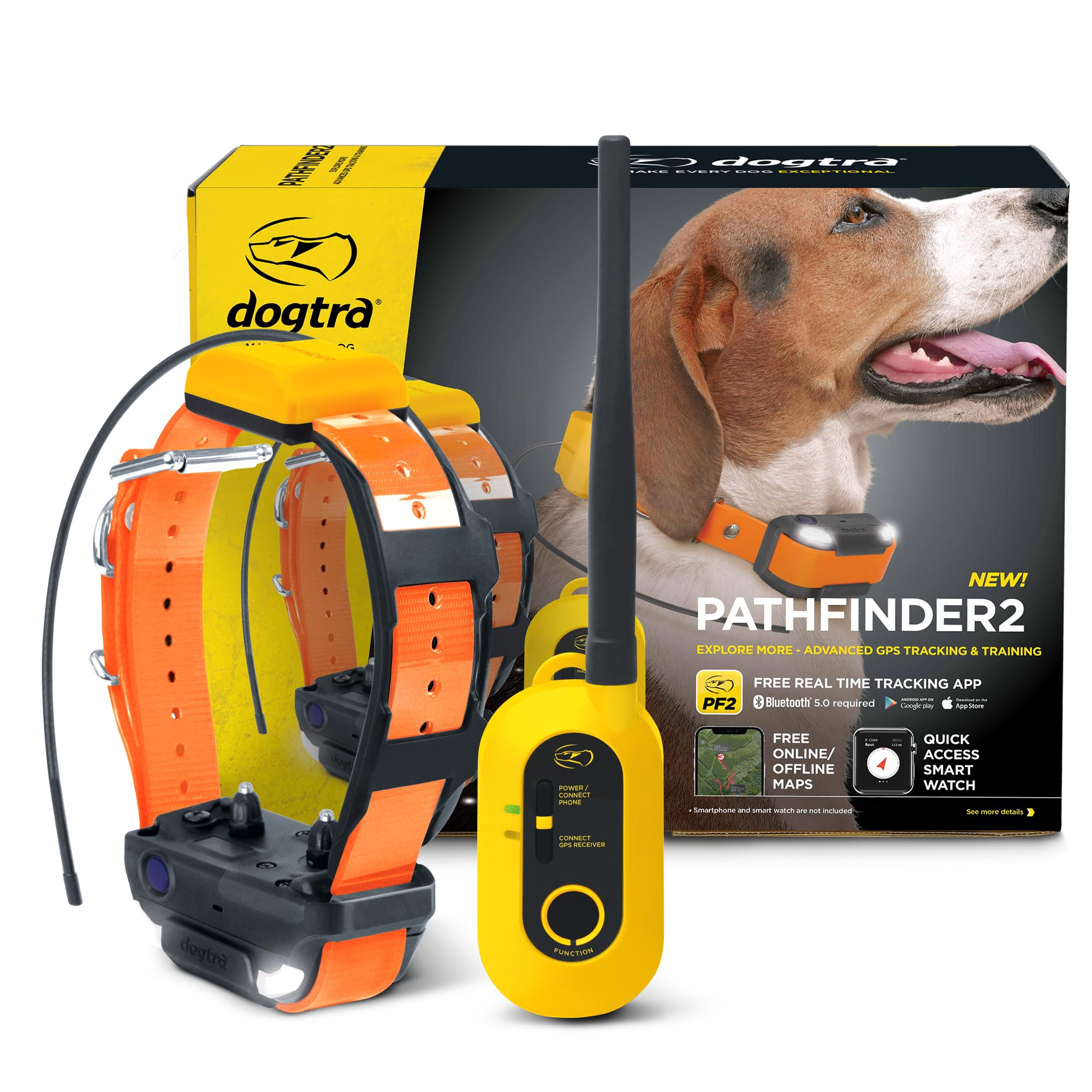 Dogtra Pathfinder 2 muestra rastreo en tiempo real para perros en aventuras al aire libre