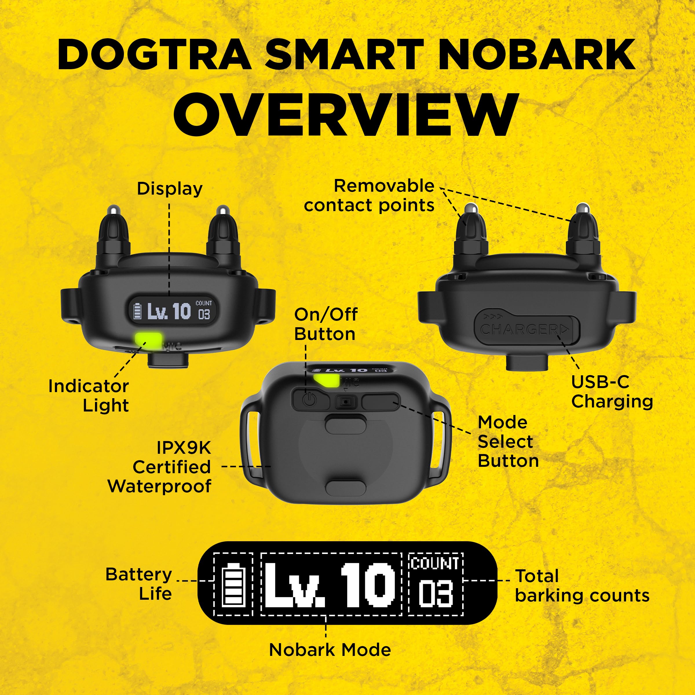 Dogtra Smart NOBARK confianza profesional y soporte estadounidense.