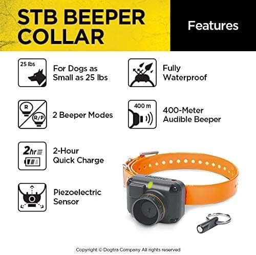 Dogtra STB Beeper Collar con sensor piezoeléctrico preciso