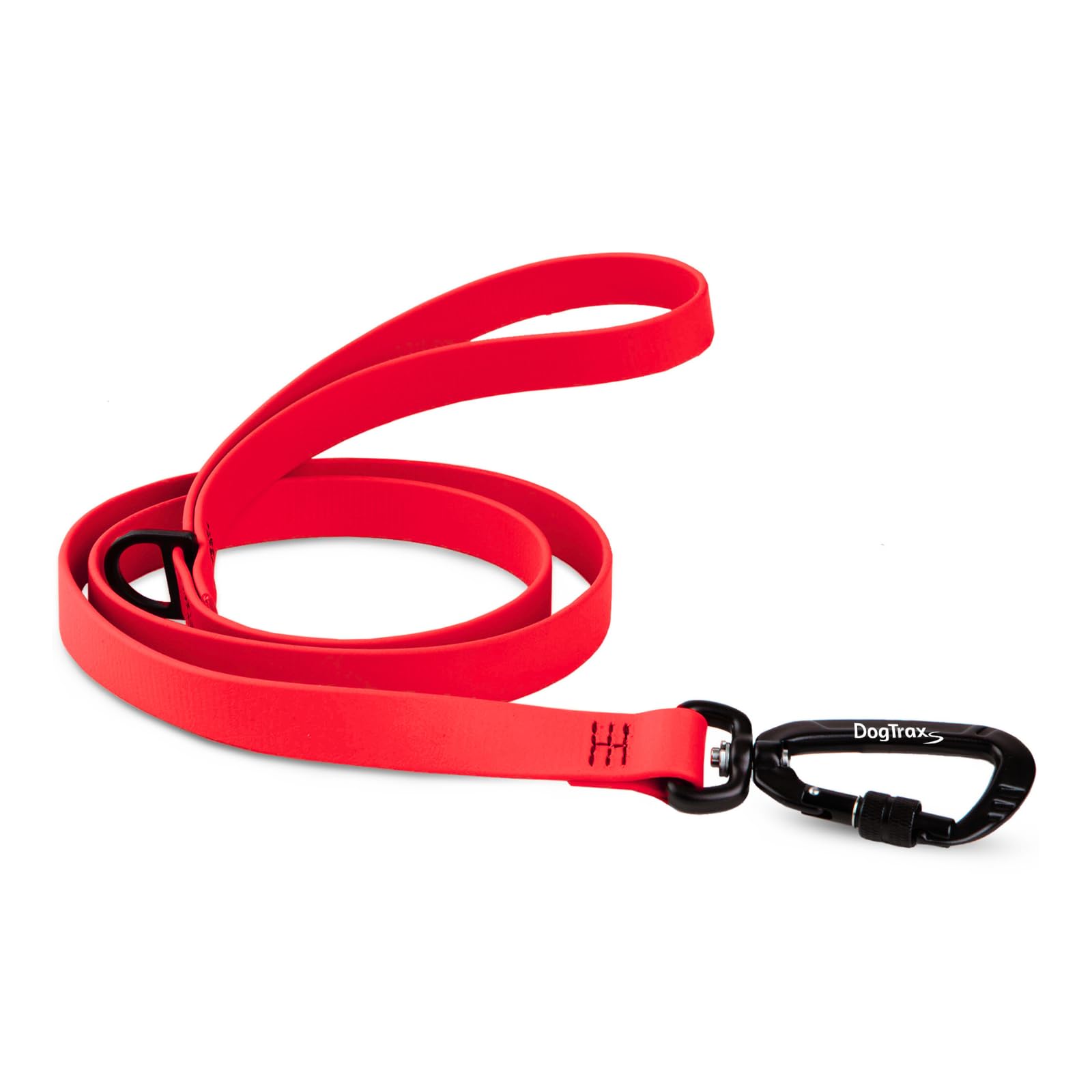 DogTraxs correa para perro roja rubí, paseos más seguros.