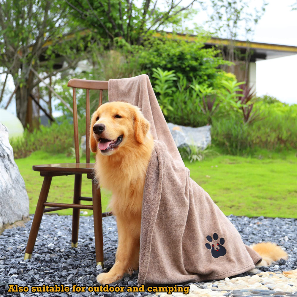 Dogvingpk: toalla-perro-microfibra-suave tacto cómodo para mascotas.