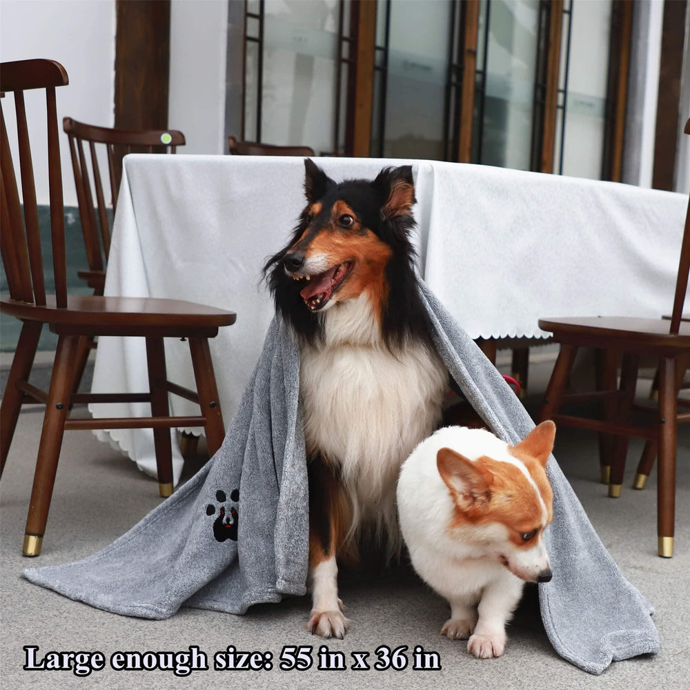Dogvingpk toalla XL premium, acabado suave y lujoso para mascotas grandes.