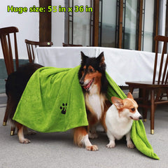 Dogvingpk toalla XL secado rápido, tamaño XXL para duchas y baños al aire libre.