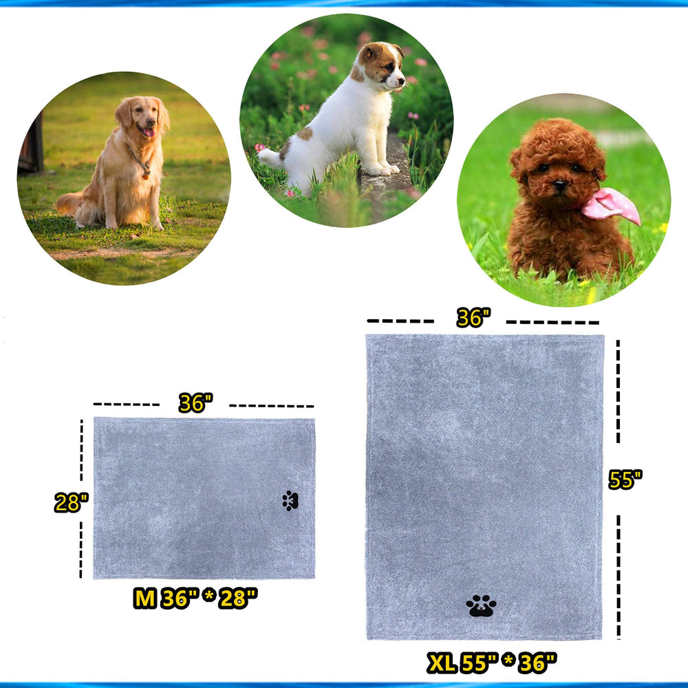 Dogvingpk-toalla-xl para mascotas suave y absorbente tras el baño.