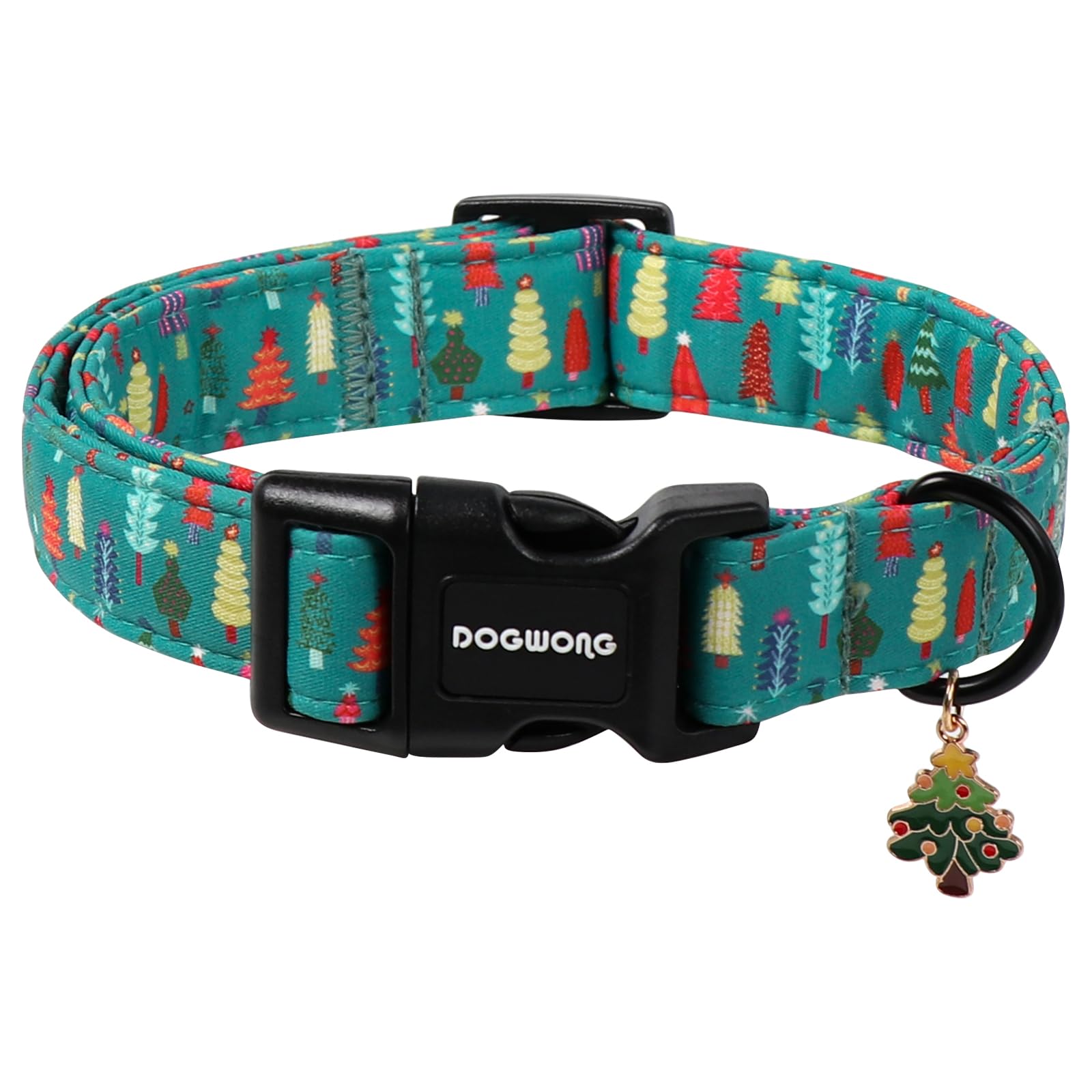 Collar DOGWONG con motivo navideño para paseos festivos con comodidad.