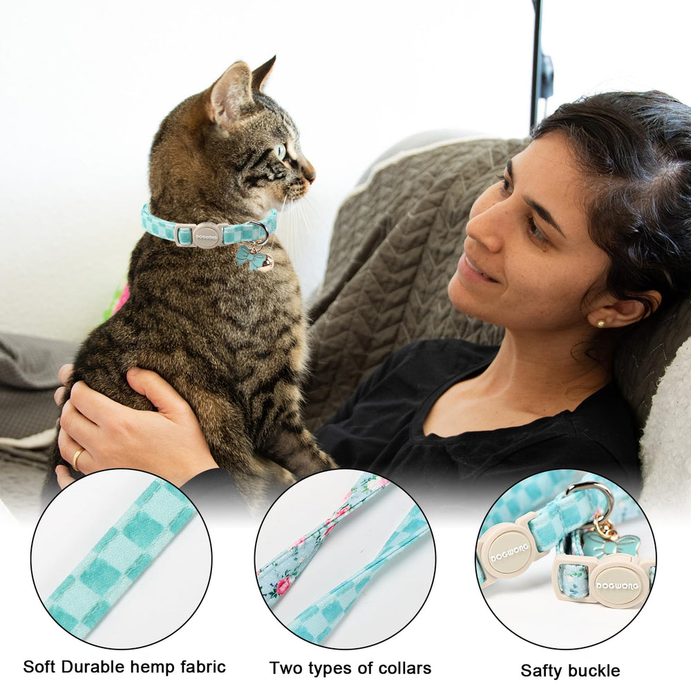 DOGWONG collar ajustable 20 a 30 cm, cómodo para gatos