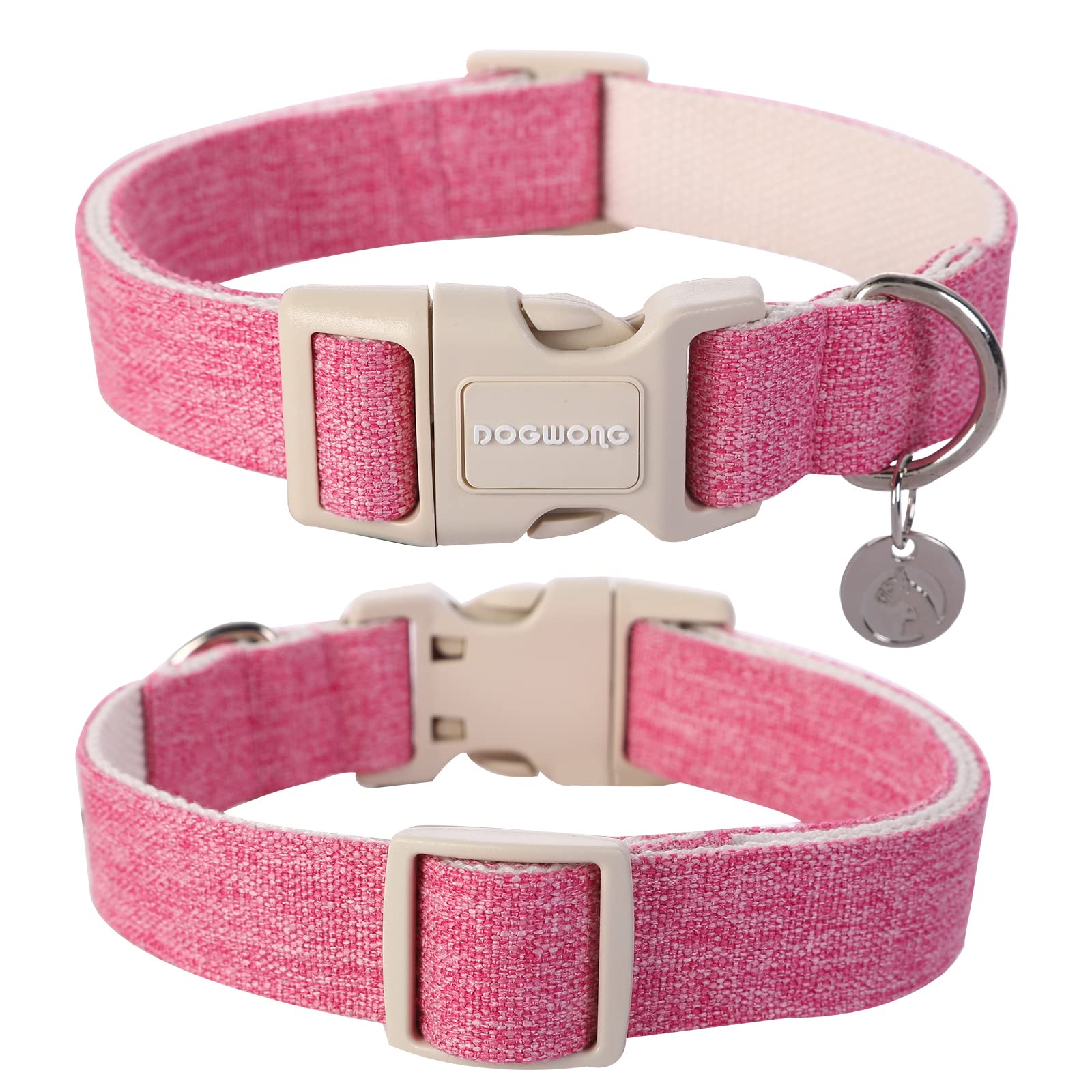 DOGWONG collar con ajuste ajustable para todos los tamaños.