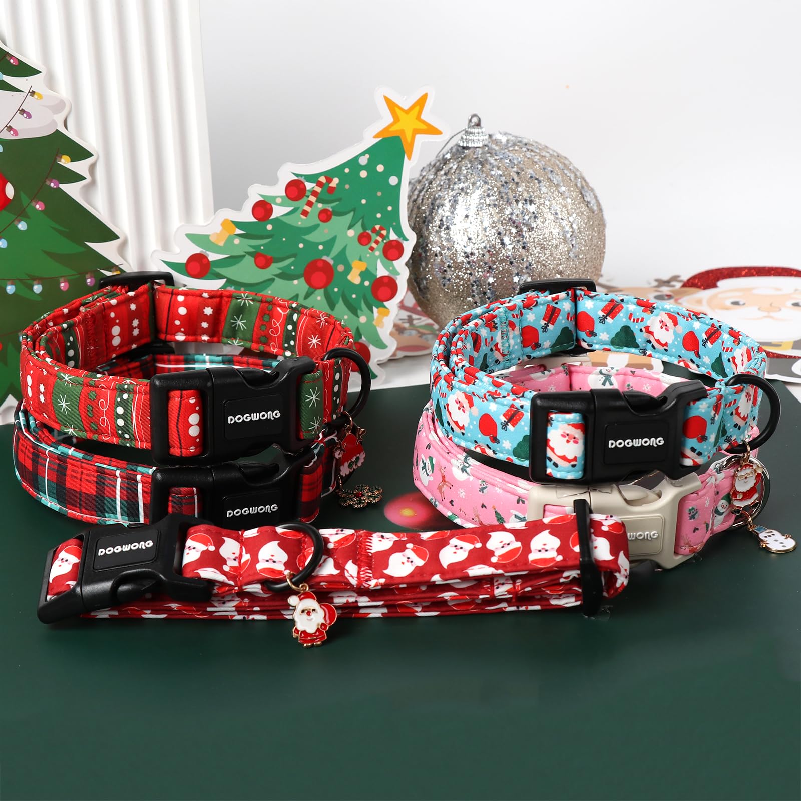 DOGWONG collar de algodón ligero, suave para la piel sensible y limpieza simple.