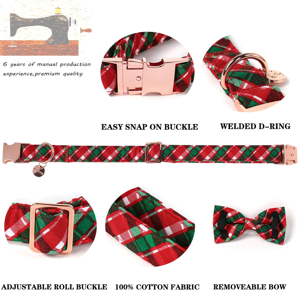Algodón suave y duradero en el collar DOGWONG para perros activos.