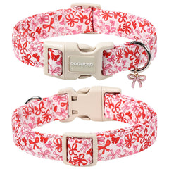 DOGWONG collar con cierre plástico resistente y ajuste seguro.