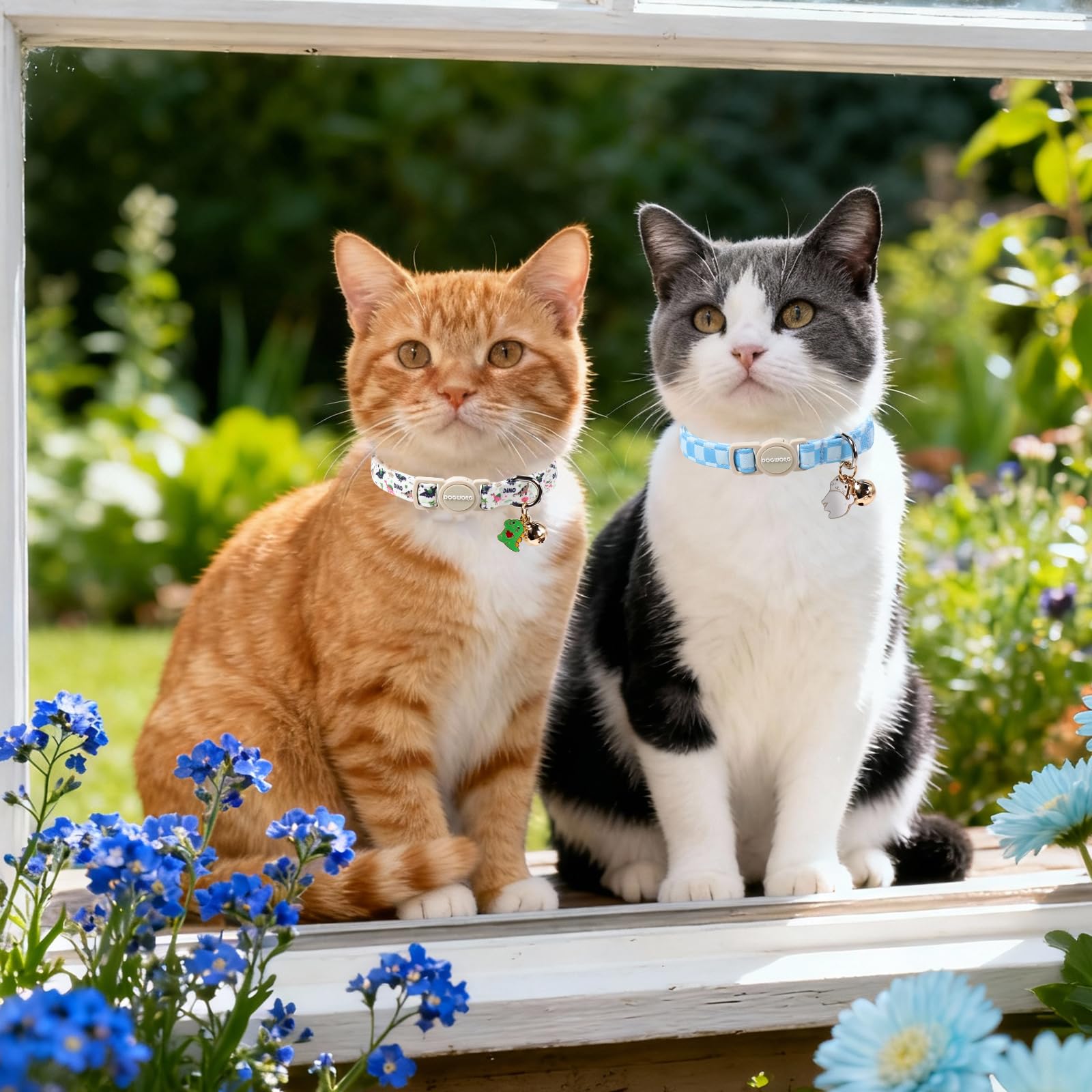 Dos collares DOGWONG para gatos