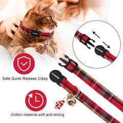 Collar DOGWONG para gatos, ajuste de 7,87 a 11,8 pulgadas, comodidad segura