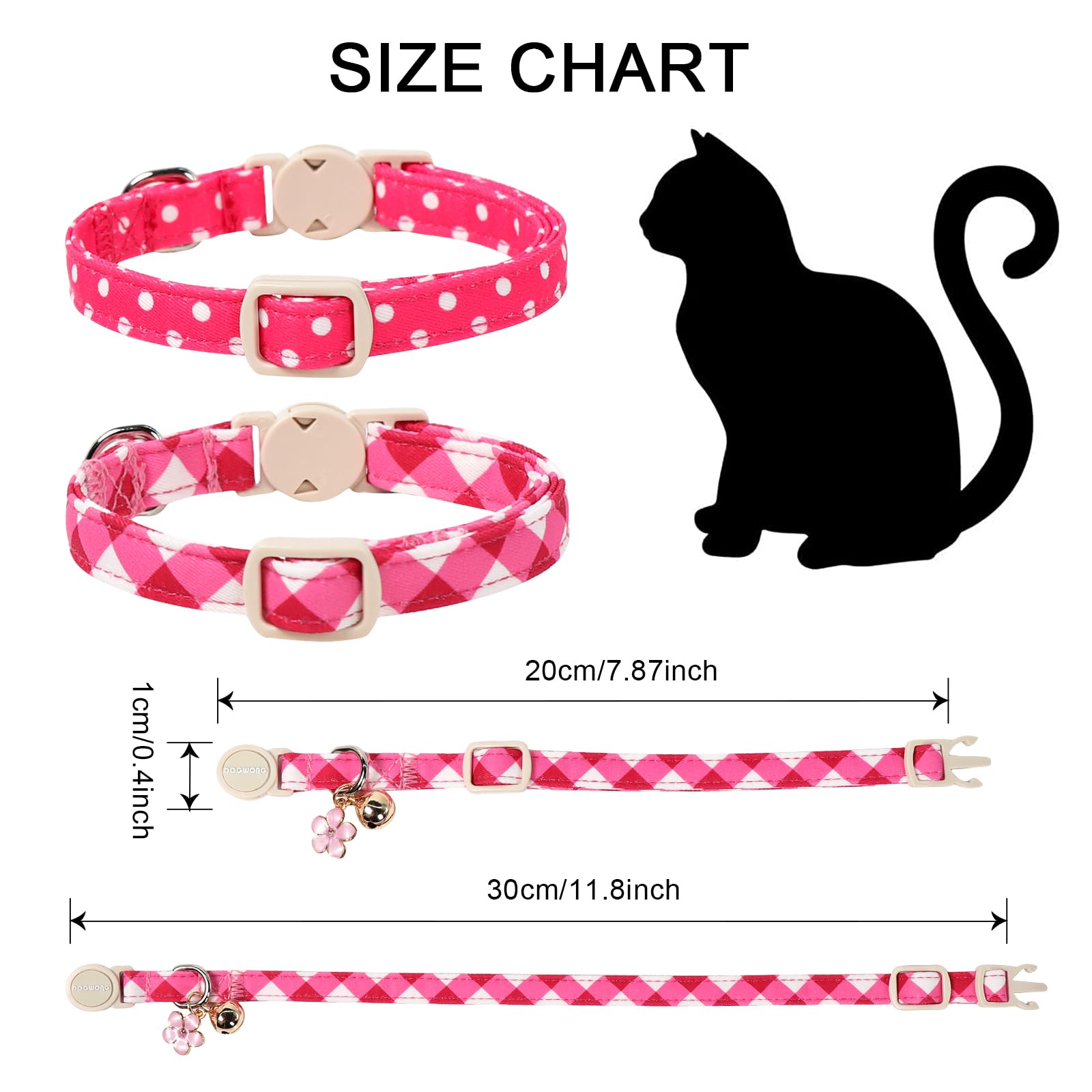 DOGWONG collar gato campana desmontable para saber dónde está tu mascota