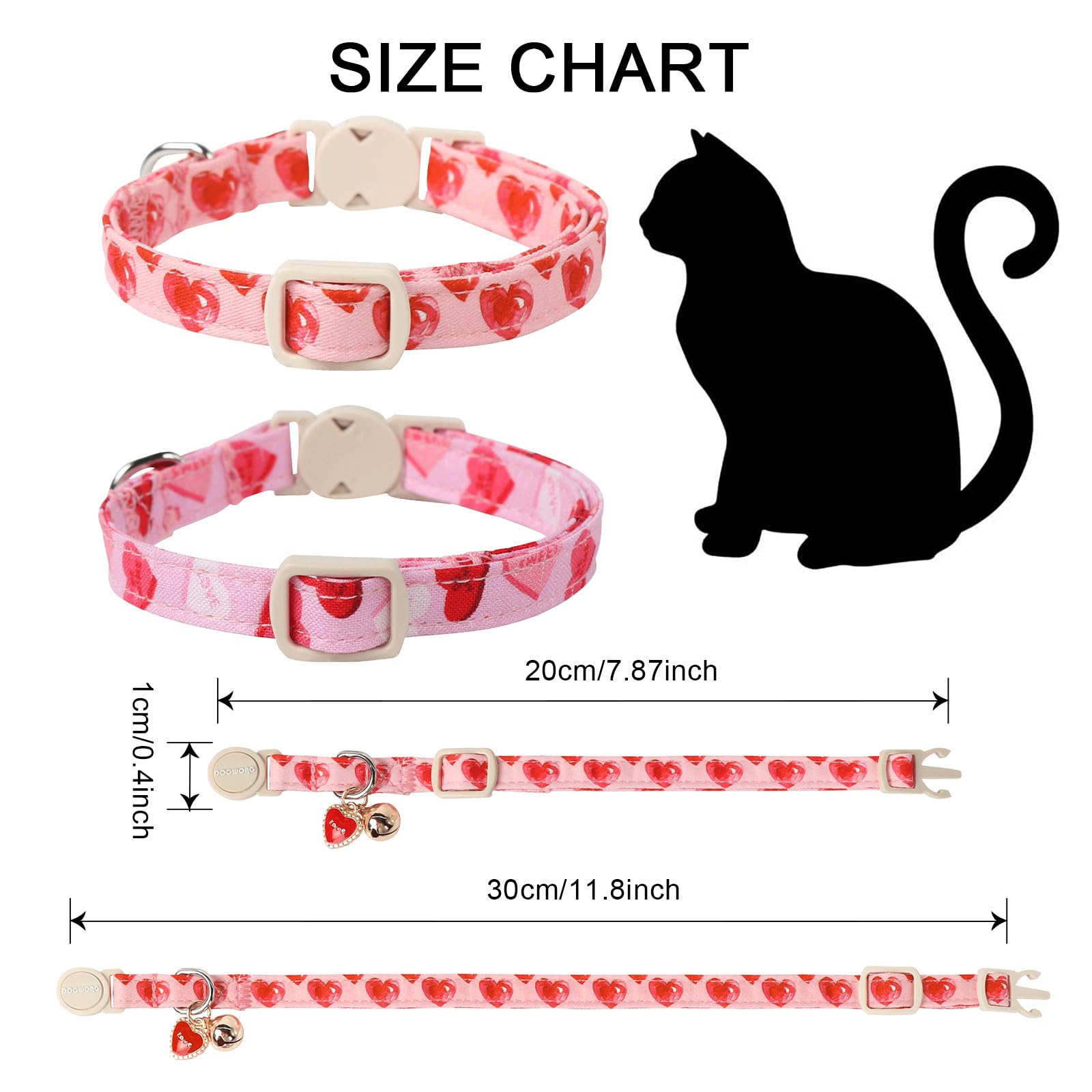 Collar DOGWONG con campana removible para saber dónde está tu gato.