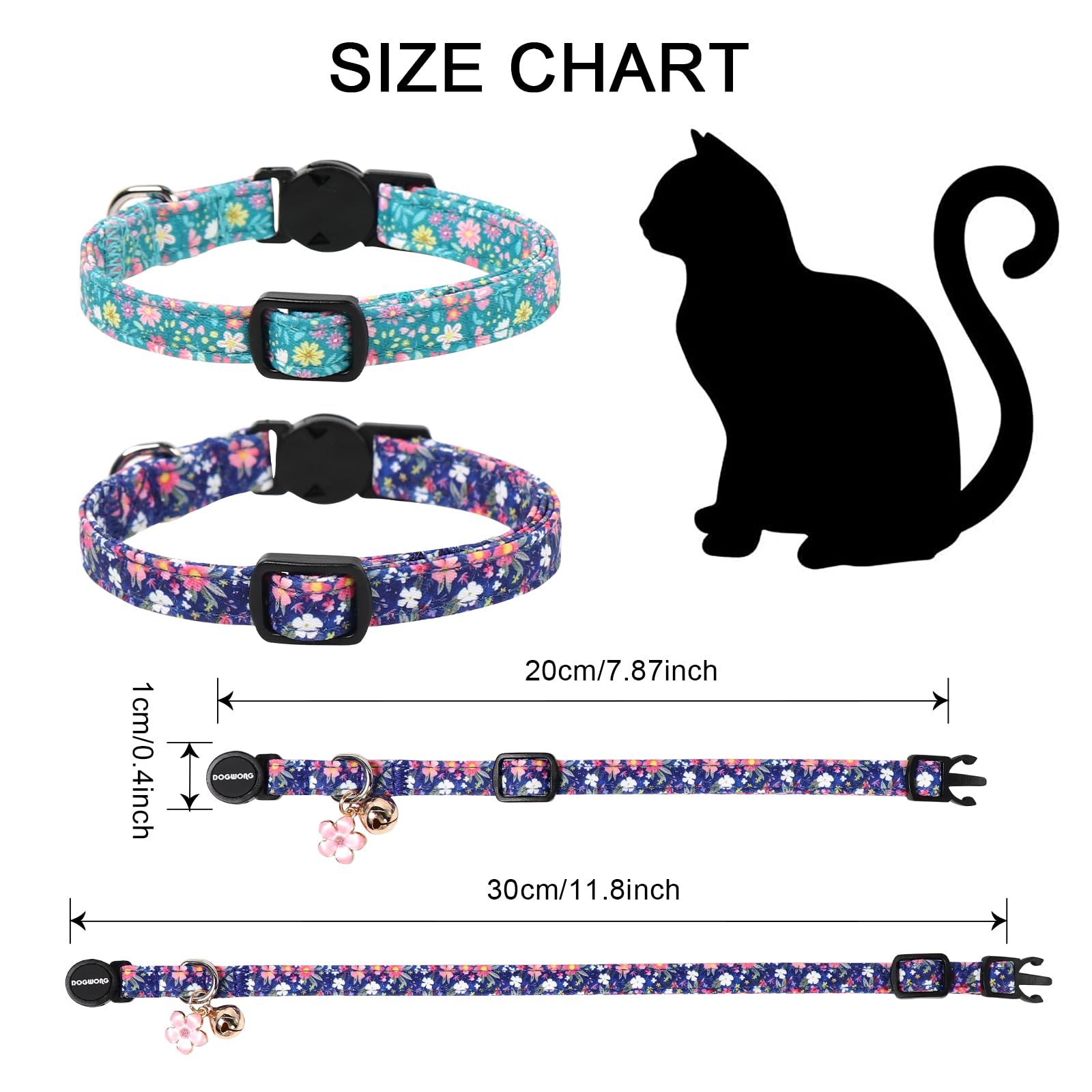 Diseño floral azul de DOGWONG para estilo diario.
