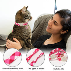 DOGWONG collar gato dos-pack para estilo diario y variedad
