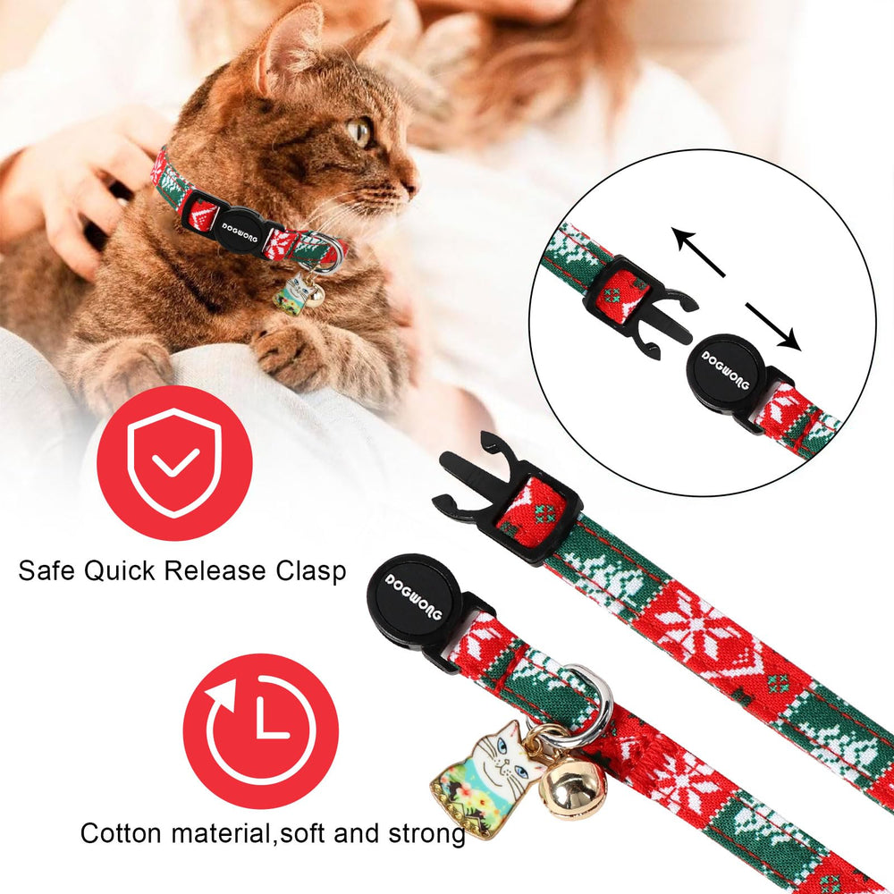 DOGWONG collar felino pack de 2 piezas para cambiar estilos diarios