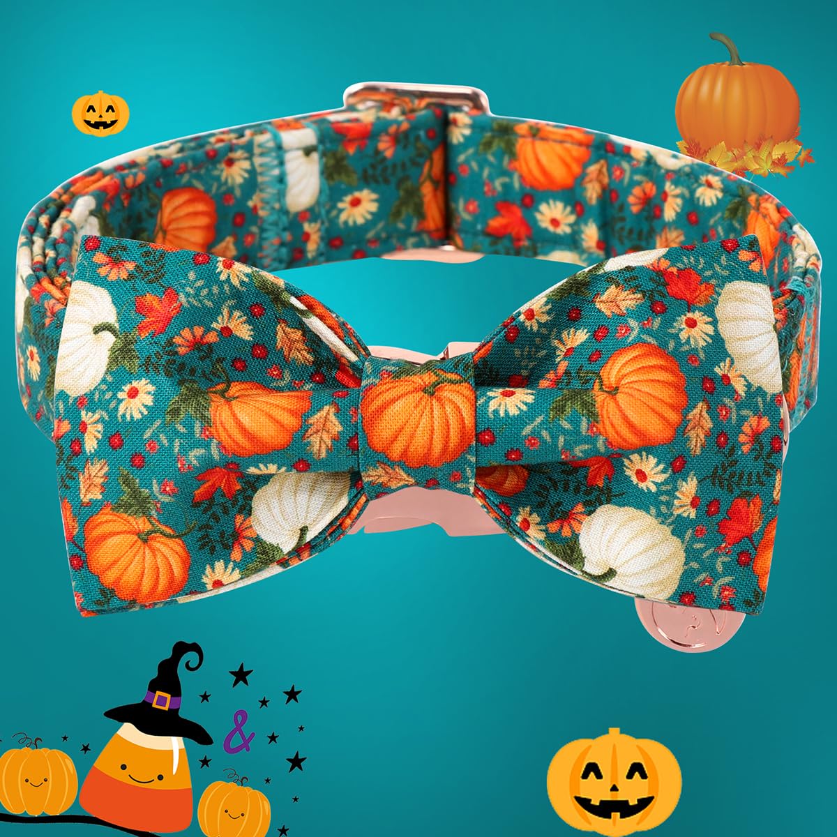 DOGWONG collar con hebilla de aleación y tacto suave para paseos seguros.