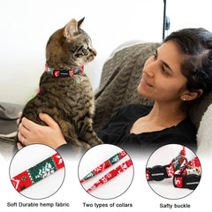 DOGWONG collar con hebilla de seguridad para gatos y perros pequeños