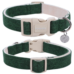 DOGWONG collar natural en tejido algodón cáñamo para uso diario