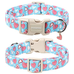 Collar DOGWONG con ajuste por rodillo azul para un ajuste cómodo.